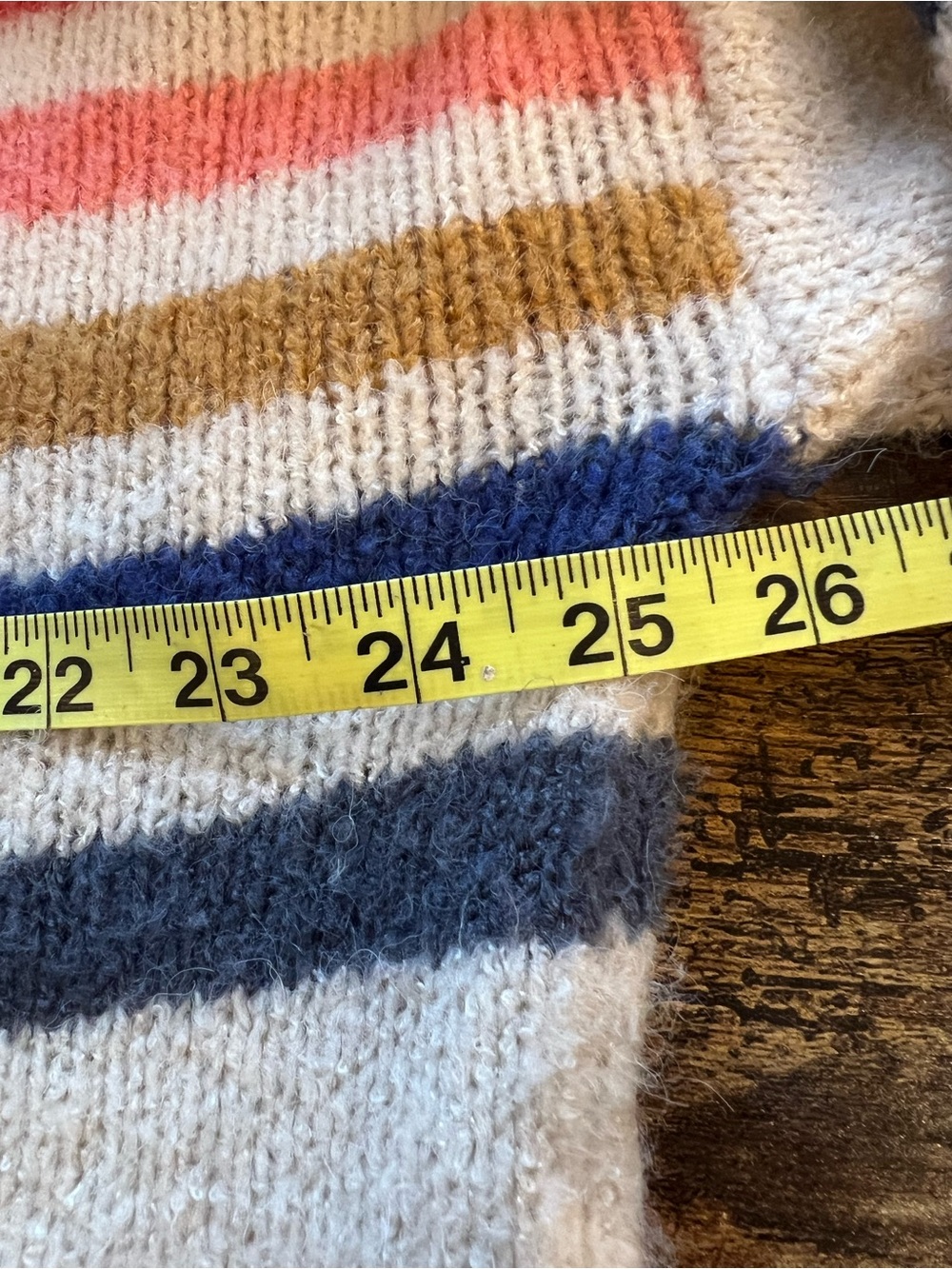 Macaron Rainbow Stripe Angora Blend Oversized Sweater Medium - Picture 8 of 10